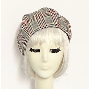 Plaid Beret Hat